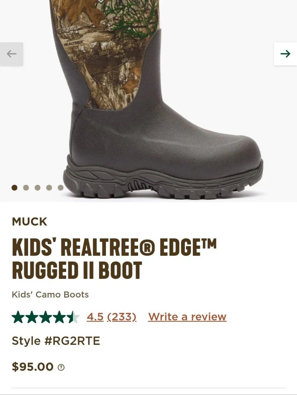 Original Muck Boot Co durable kids